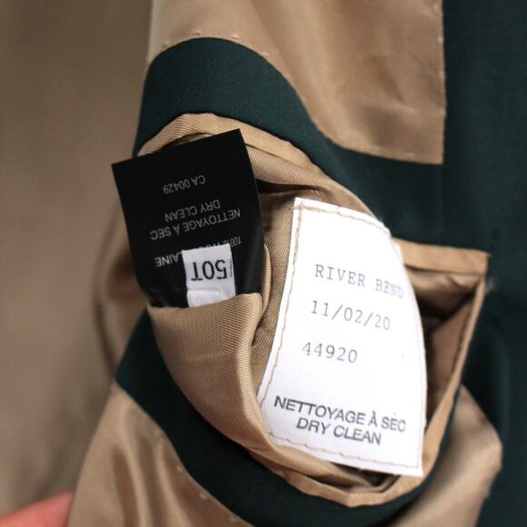 Peter Millar Dark Green Wool Sport Coat 50T Embroidered 2017 Fox Blazer masters - Picture 7 of 7